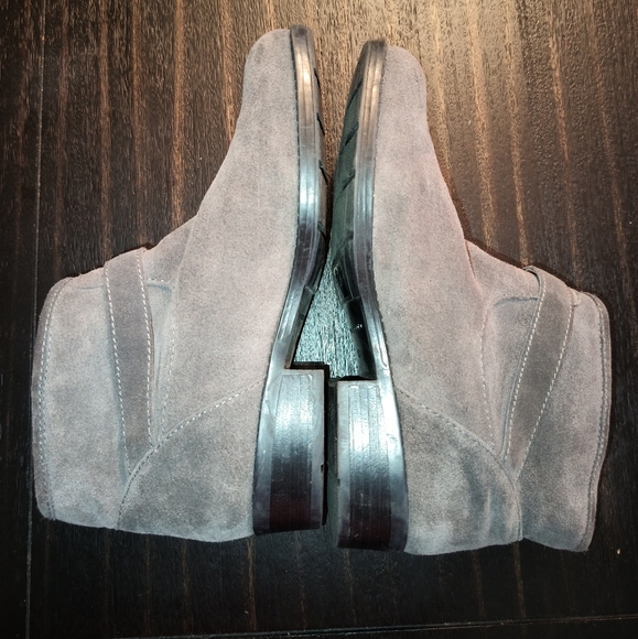 Ivanka Trump Grey Genuine Suede & Shearling Ankle Boots Size 8.5 M Women's - Picture 7 of 14